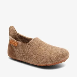 Bisgaard – Chaussons en Laine Naturelle – Camel