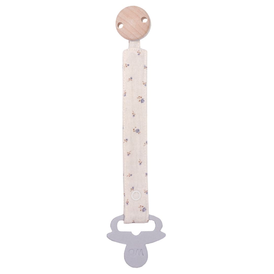 WOOLY ORGANIC – Attache tétine en mousseline Flowers