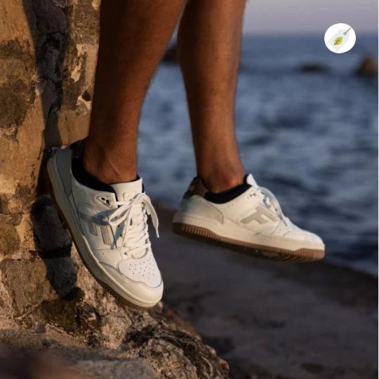 Faguo – Baskets Blanches et Bleu Marine – Image 2