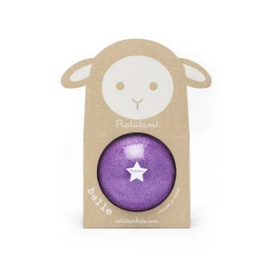 Ballon mouton pailleté 10 cm – Violet