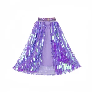 La cape holographique à franges – Violet