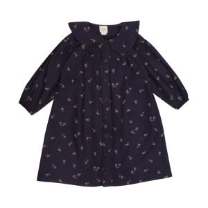 WOOLY ORGANIC – LONG SLEEVE DRES – BLEU