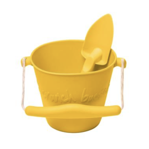 SCRUNCH – Set seau et pelle – Jaune