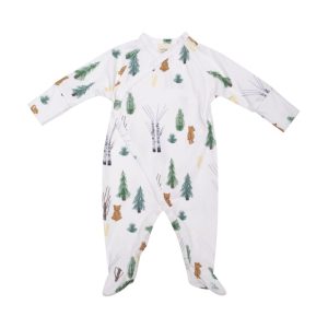 WOOLY ORGANIC – WRAP SLEEPSUIT – TEDDY