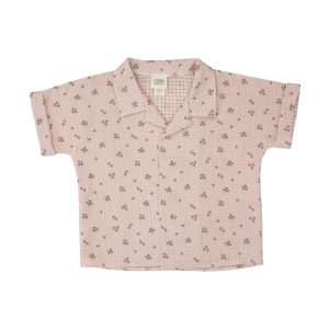 WOOLY ORGANIC – Chemise en mousseline – Pink flowers