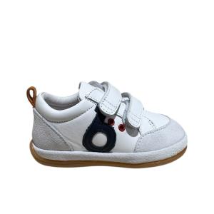 BENJIE – Baskets Myrtille Logo – Blanc/bleu marine