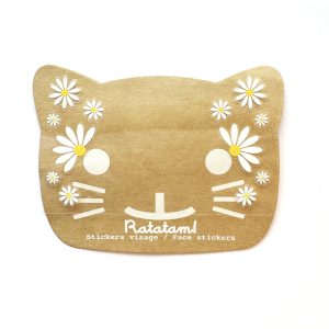 Stickers de visage daisy – Blanc