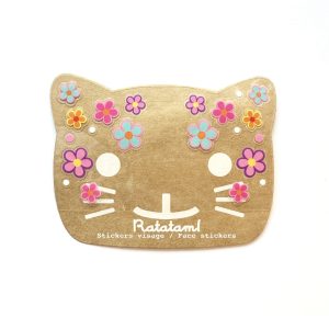 Stickers de visage fleurs – Multico