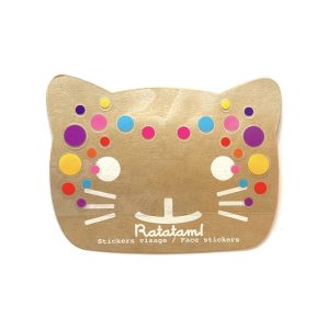 Stickers de visage pois – Multico