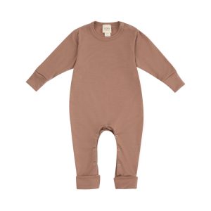 WOOLY ORAGANIC –  MERINO SLEEPSUIT – TIRAMISU
