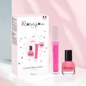 ROSAJOU – Duo gloss & vernis – Rubis