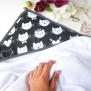 Cape de bain chat