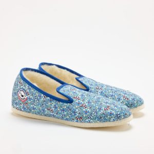 LA PANTOUFLE À PÉPÈRE – Charentaise Saperlipépère – Bleu