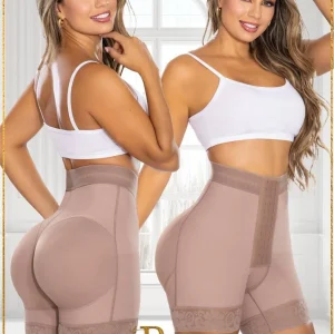 Gaine Short Remonte Fesses Avec Rangées De Crochets Effet Push-Up