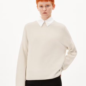 ARMEDANGELS – Pull Merinaa en coton – Oatmilk