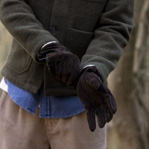 FAGUO – Gloves Leather – Gants marron foncé