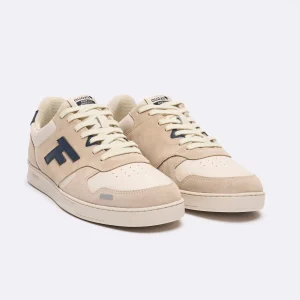FAGUO Baskets – Palmer – Beige & Bleu