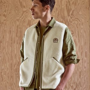 FAGUO – Veste sans manches polaire Teillay – Ecru